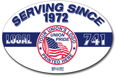 Union Bumper Stickers, Union Made and Union Printed